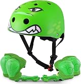KAYMAN Kids Bike Helmet 3-12 Adjustable Safety Gear Set 7 in 1