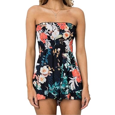 strapless romper amazon