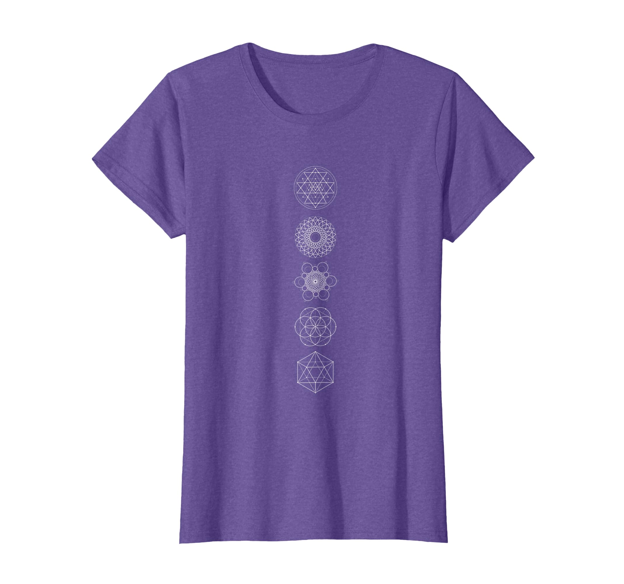 Sacred Geometry Symbols of Ancient Mystical Wonders New Age T-Shirt