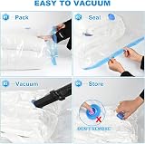 BoxLegend Vacuum Storage Bags 6 Pack 70x50cm Reusable Space Saver view 3