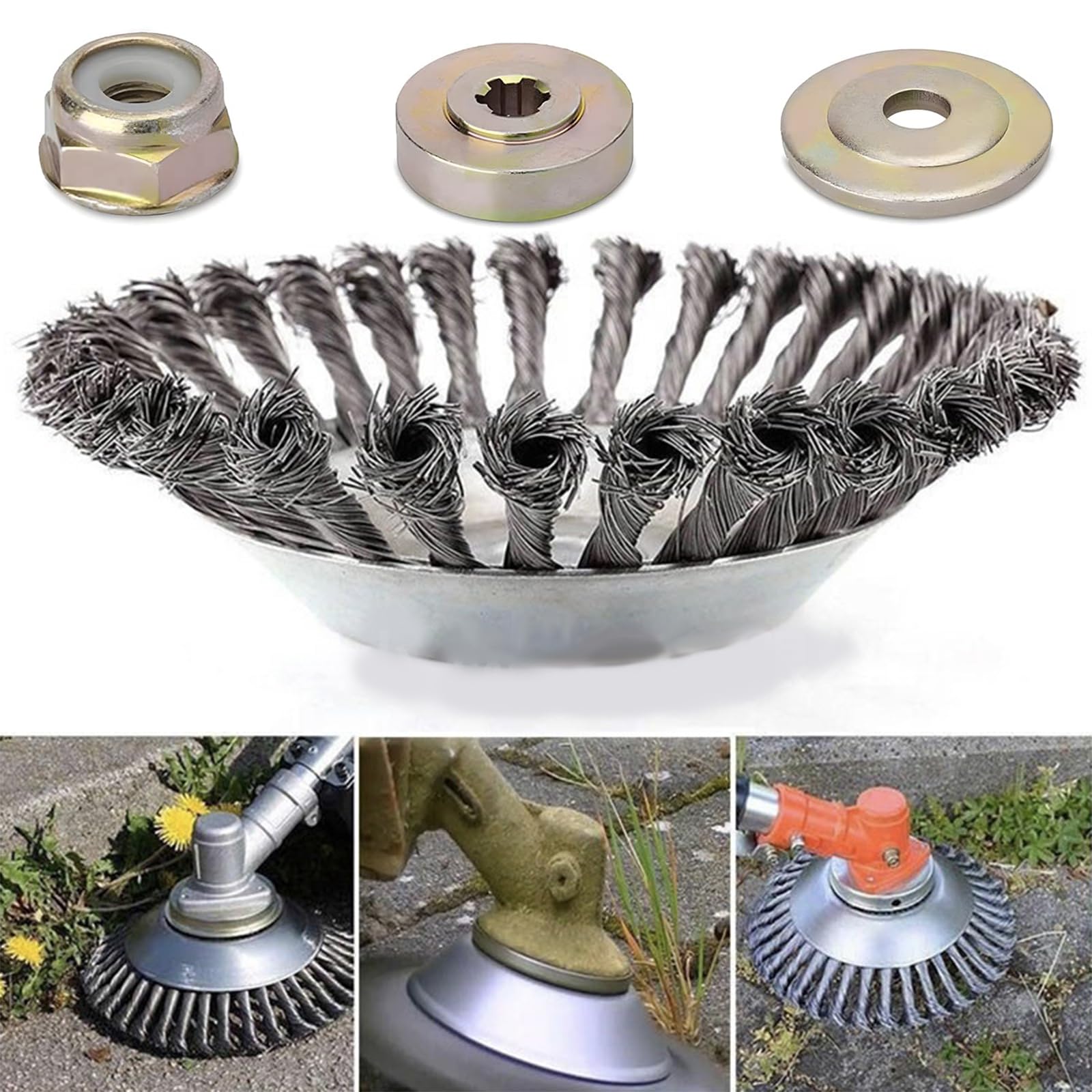 草刈り機 替え刃 草刈機用チップソー 雑草クリーニングツール 芝刈り機ヘッド 研磨機 ハイブリッドカッター 除草ブラシ 草刈機用チップソー 刈込ヘッド ロータリー雑草ブラシ ガーデニング/園芸/庭/玄関/草刈り/苔取り用 炭素鋼 スチール 山林用 外径150mm の商品画像