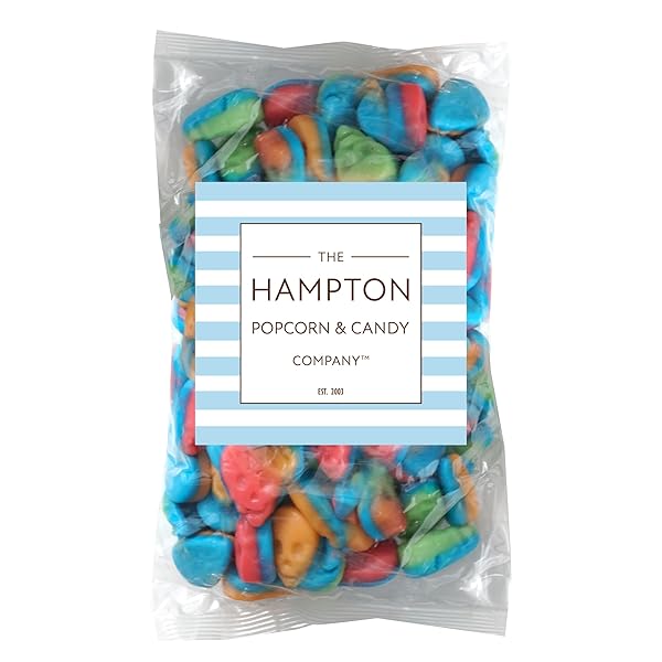 MINI GUMMY SKULLS HALLOWEEN CANDY, 1 POUND BULK BAG, TRICK-OR-TREAT PARTY BAG FILLERS, HALLOWEEN GUMMIES