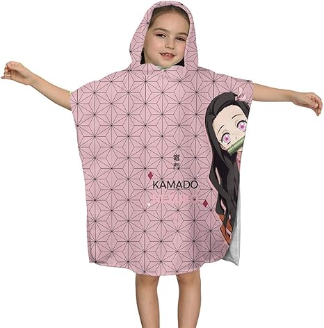 Amazon Co Jp Loitn J バスタオル キッズ ベビー フード付き 鬼滅 吸水速乾 男の子 女の子 ふわふわ 出産祝 鬼滅2 One Size ホーム キッチン