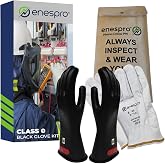 Enespro Class 0 Insulated Electrical Gloves Kit, 1000V AC/1500V DC