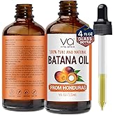 Batana Hair Growth Oil 4 Fl Oz Glass Bottle For Strong and Shiny Hair | Cold Pressed-100% Raw-Dr Sebi Recommended-Essential Nutrients-For Women &amp; Men - VITAL AFFAIR