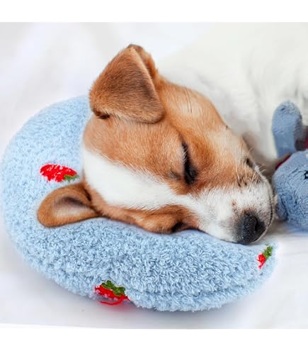 U-Shaped Calming Pillow For Dogs & Cats – Snuggle Bed, Travel Pad, Supports Neck & Joints – Washable Pet Pillow