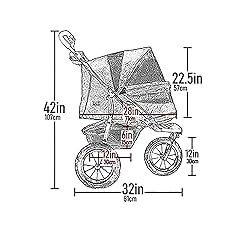 Pet Gear No-Zip Jogger Pet Stroller for