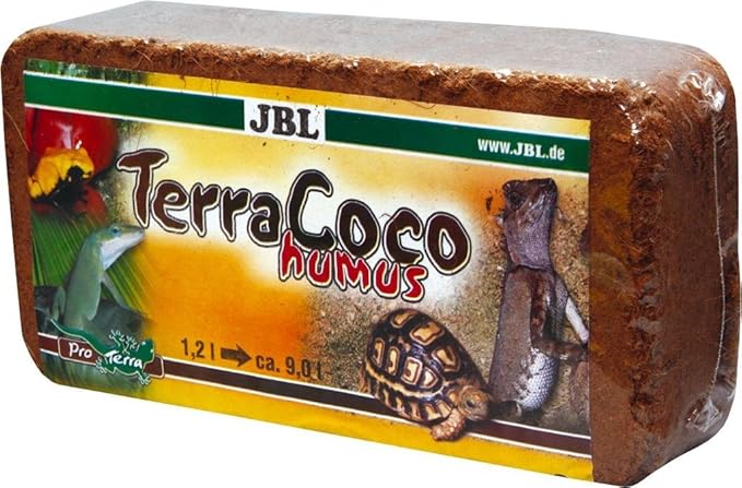 JBL Bodengrund für alle Terrarientypen, Kokoschips, komprimiert, Torfartig, TerraCoco