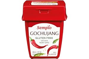 SEMPIO Gluten-Free Gochujang - Korean Red Chili Pepper Paste, Spicy, Sweet and Savory Sauce, Traditional Fermented Condiment for Tteokbokki, Bibimbap, Dips and Marinades (8.8 oz / 250g)