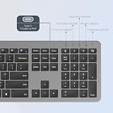 Seenda Wireless Keyboard and Mouse SK38-3 Ultra Slim USB UK Layout Black Gray view 6