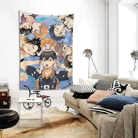 Amazon Co Jp タペストリー ハイキュー 壁飾り 壁掛け おしゃれ インテリア ウォールアート モダン 装飾アート 多機能 お店 雑貨 新居祝い 個性プレゼント 布ポスター 150ｘ100cm Generic