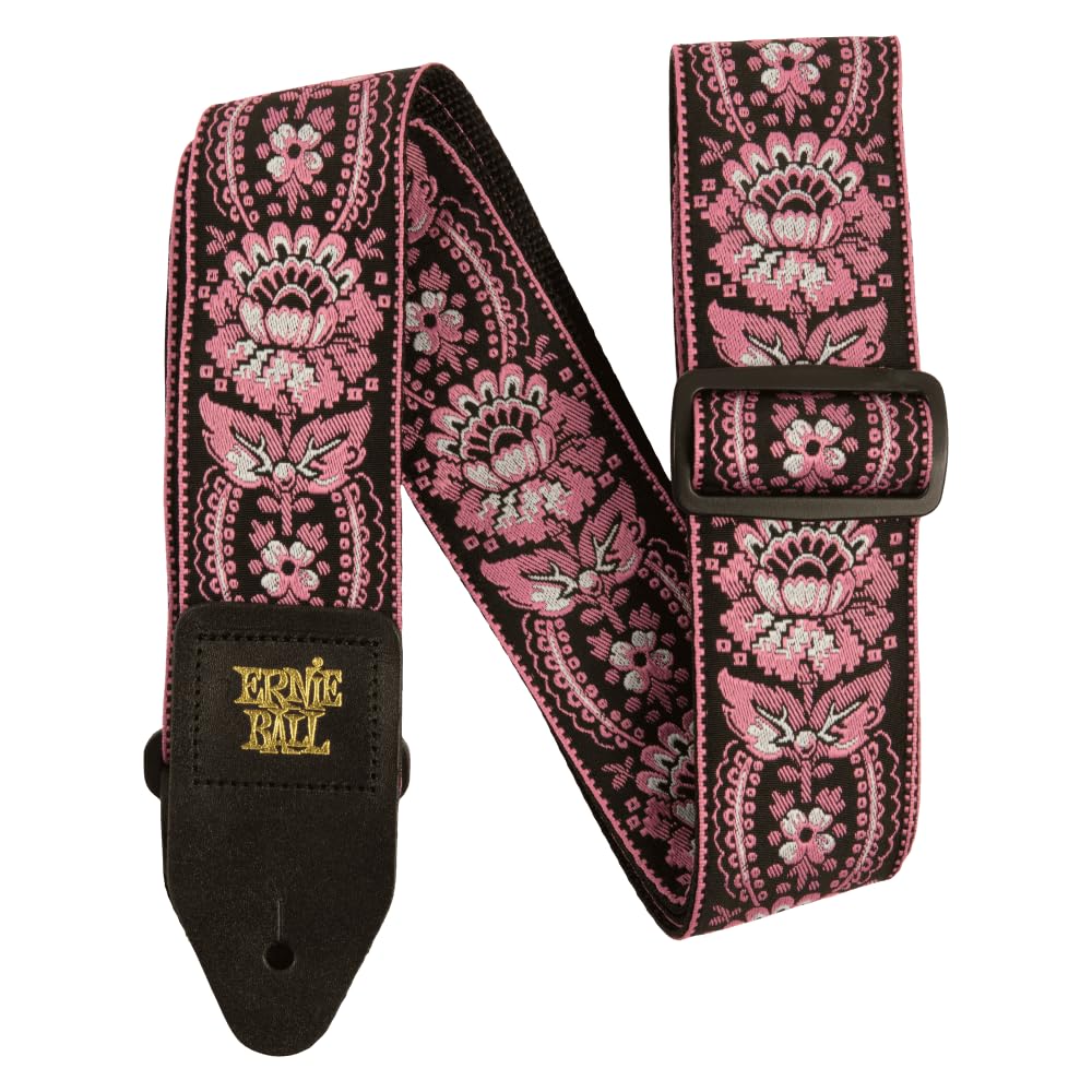 Ernie Ball Pink Orleans Jacquard Guitar Strap