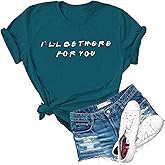 Dauocie Womens Realtor I'll Be There for You Letter Print T Shirt Real Estate Agent Gift Graphic Tops Tees