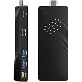 Mini PC Stick Fanless, Micro Desktop Computer Win 10 Celeron J3455, 4GB RAM 64GB eMMC, Gigabit Ethernet, 4K@60Hz Output, WiFi BT 5.0 for Industrial IOT, Business, Office &amp; Digital Signage