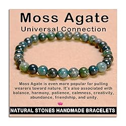 AD Beads Handmade Gemstone Stretch Elastic Bracelet