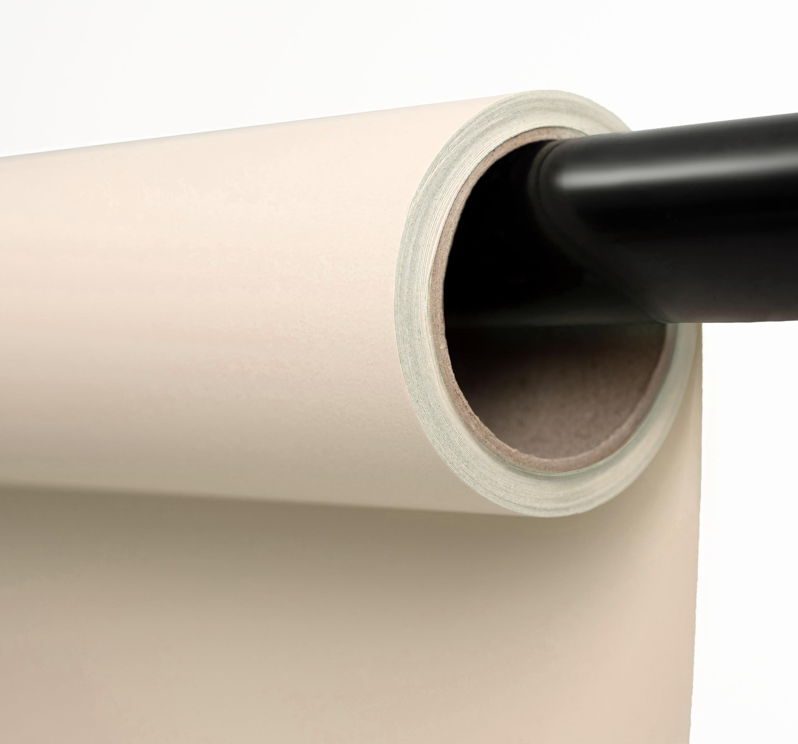 Photo 1 of Kate Seamless Paper Backdrop Beige Cream Paper Backdrop for Photoshoot (86''x32.8' Ivorine)