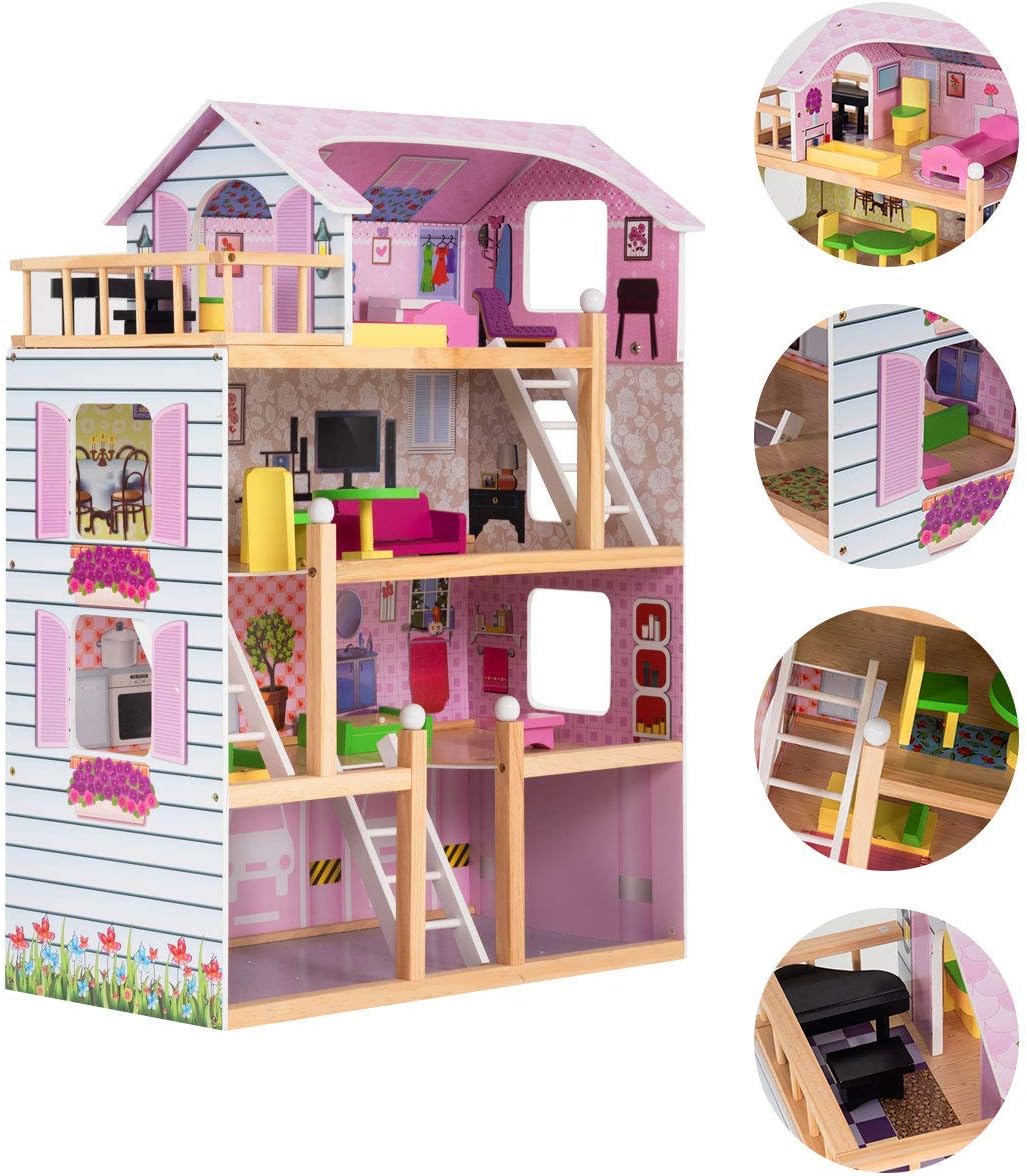 juegos de casas de muñecas de 5 pisos