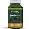 Harmony Nutraceuticals Boswin Gold Liposomal - Highest Potency Maximum Bioactivity Dr. Gumman's Clinical Grade Synergized with Turmeric & Triperine
