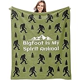 Kazdan Bigfoot Blanket 50"x60", Big Foot Sasquatch Gifts, Sasquatch Gifts, Cool Bigfoot Gifts for Men, Women, Dad, Grandpa, Birthday Gift Throws Blanket