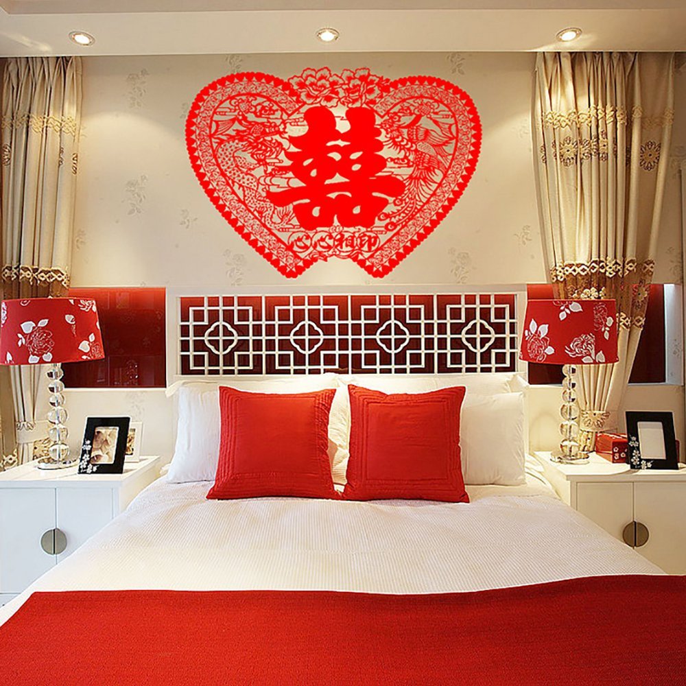 Bcqli Chinese Traditional Wedding Flannel Paper Cut Wedding