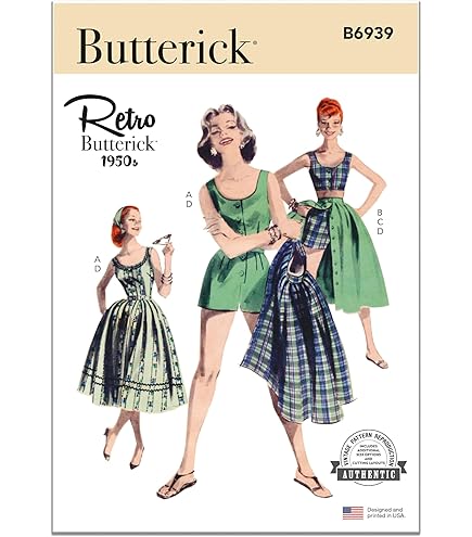 Amazon.com: 1950s Sewing Pattern, Halter Dress, Slim or Full Skirt & Jacket  - Bust: 38 (96cm) : Arts, Crafts & Sewing