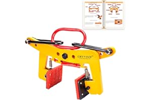 GRYVOZE Granite Slab Lifting Clamp 770 lbs, 1.6"-7.1" Lifting Clamps Heavy Duty, X-Shaped Stone Carrying Clamps, Granite Slab Lifter, Scissor Clamp Lifting, Stone Slab Clamps for Granite