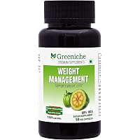 Greeniche Weight Management Natural and Herbal Garcinia Cambogia Extract - 90 Veg Capsules