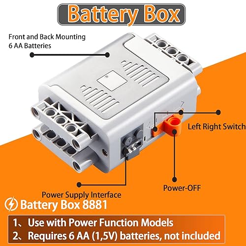9-in-1 Motor Set Technic Motorized Kit Compatible with Lego: Power