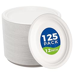 hooray mida 100% Compostable 12 Inch Oval Paper