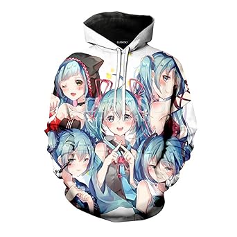 KISAFA Unisex Anime Animation Cute 3D Print T-Shirt/Hoodie/Sweatshirt