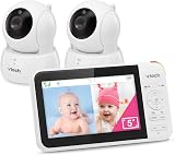 VTech VM924-2 Video Baby Monitor with 2 Cameras 5 in LCD Night Vision