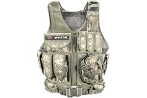 vAv YAKEDA Tactical Vest Outdoor Breathable CS Game Airsoft Vest Adjustable for Adults