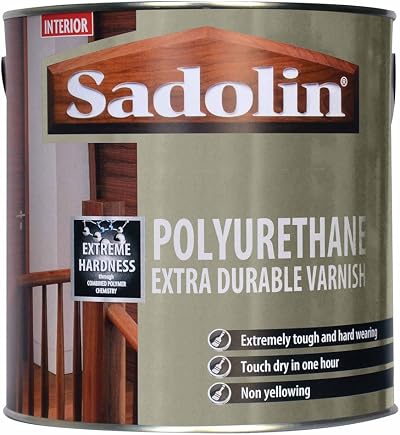 Sadolin Polyurethane Extra Durable Varnish 2.5 L Satin Interior Wood