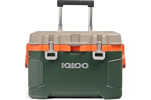Igloo Trailmate 52Qt Wheeled Cooler, Insulated Hard Shell Ice Chest, Sportsman