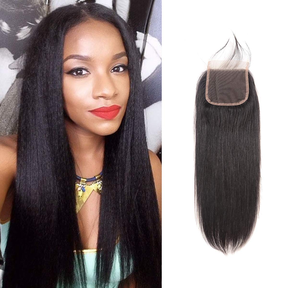 Wiggins Hair Part 4x4 Lace Closure Straight Virgin Human Hair Pre