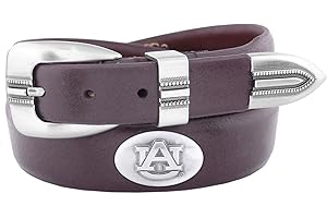 ZEP-PRO Zeppelin Products Inc. NCAA Auburn Tigers Tip Leather Concho Belt