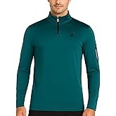 Spyder Mens Active Quarter Zip Pullover - Moisture Wicking Athletic Mens Sweatshirt, 1/4 Zip Long Sleeve Shirts for Men