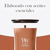 WoodWick Scented Candle Large Hourglass Pumpkin Praline Wood Wick view 6