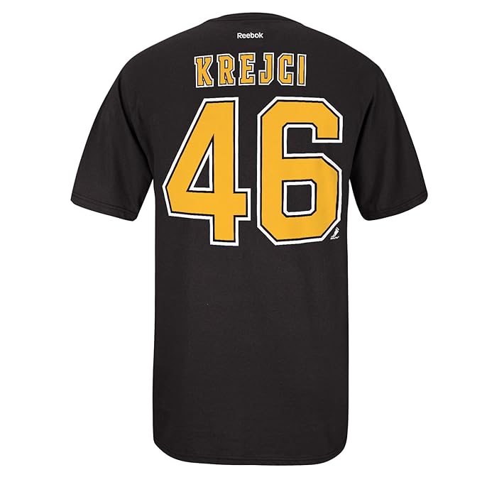 Amazon.com : David Krejci Boston Bruins Black Name and Number T-shirt : Sports Fan T Shirts 