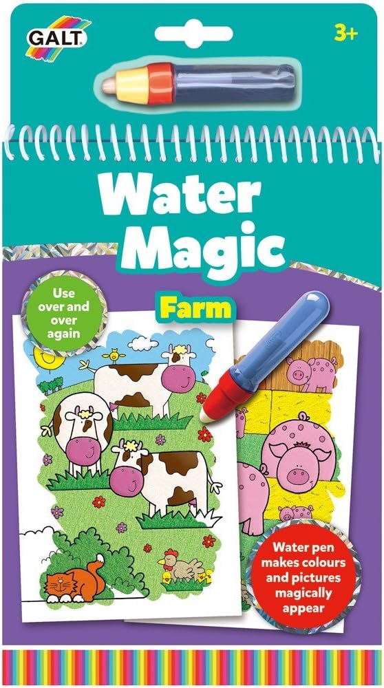 Galt Toys Water Magic Farm Colouring Books for Children Ages 3+