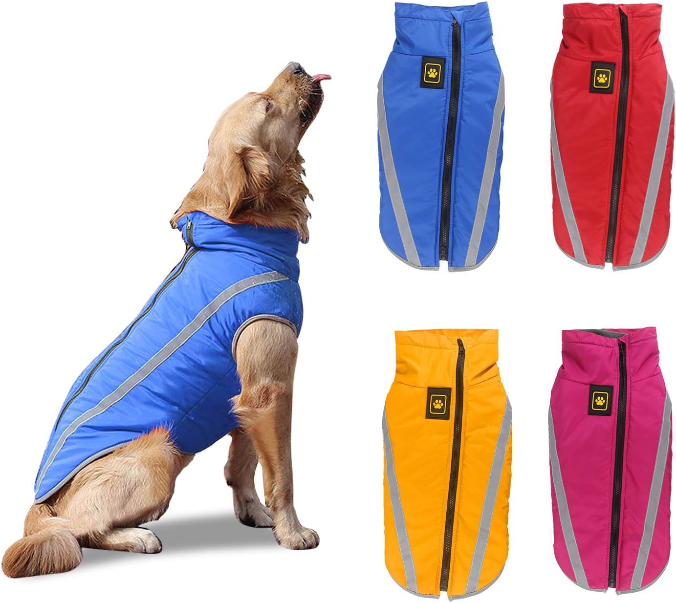 PETCUTE Dog coat Warm Vest Jacket for medium large dogs waterproof dog