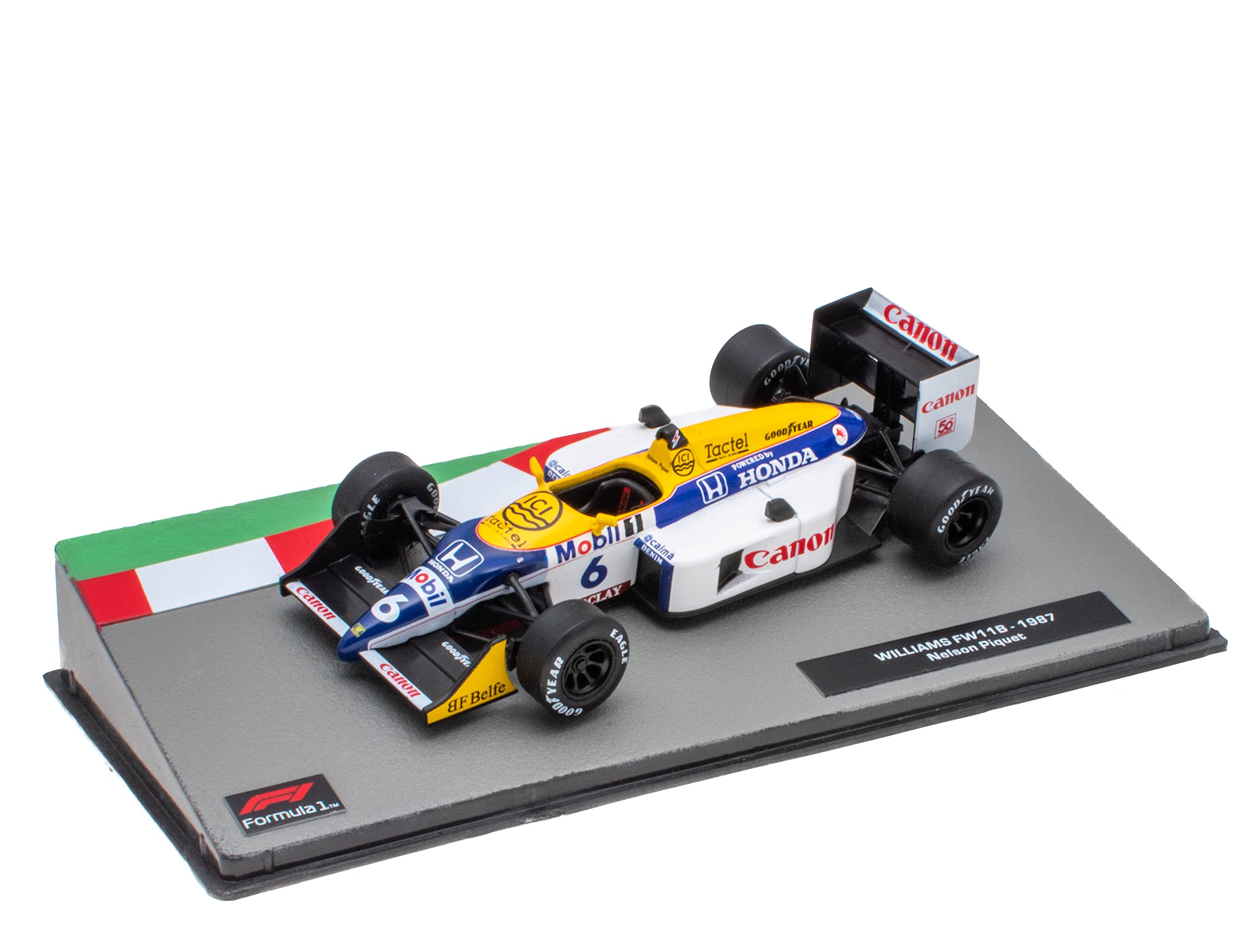 OPO 10 - Miniature car Formula 1 1/43 compatible with WILLIAMS FW11B - Nelson Piquet - 1987 - F1 FD054