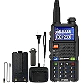 BAOFENG UV-5RM Two Way Radio Multi-Band Long Range Walkie Talkie NOAA USB-C Charging Upgrade of UV-5R Hhandheld Radio Air Ban