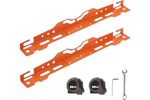 mocsenber Wheel Alignment Tool with 2 Measuring Tapes, Automotive Toe Alignment for Home Use, Compact and Easy to Store, Orange