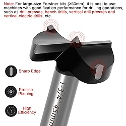 ASNOMY 6PCS Large Size Forstner Bit set, 1-3/8Inch