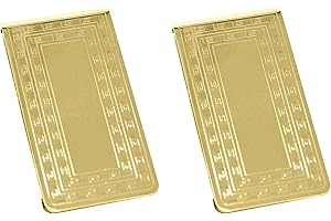 Stephanie Imports Set of 2 Chrome-Plated Stainless Steel Boxed Money Clip