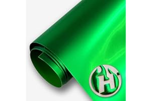 HTV4U Puff Heat Transfer Vinyl (Foil Vivid Green, 20" x 1 Yard) - DIY Craft Iron on Vinyl for Shirts, 3D Puffy Heat Press Transfer Film