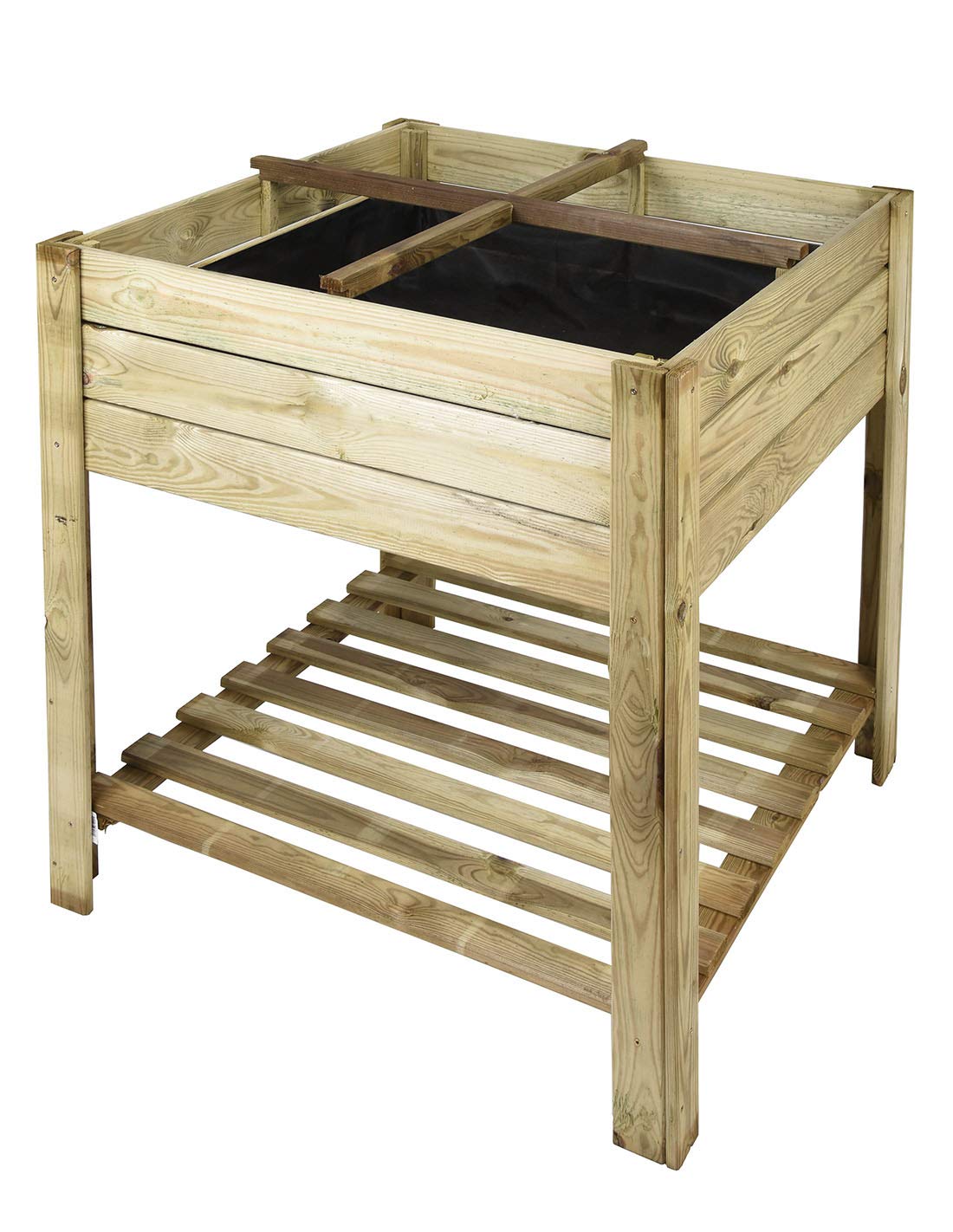 Faura - Huerto Urbano de Madera - Cuadrado: Amazon.es: Jardín