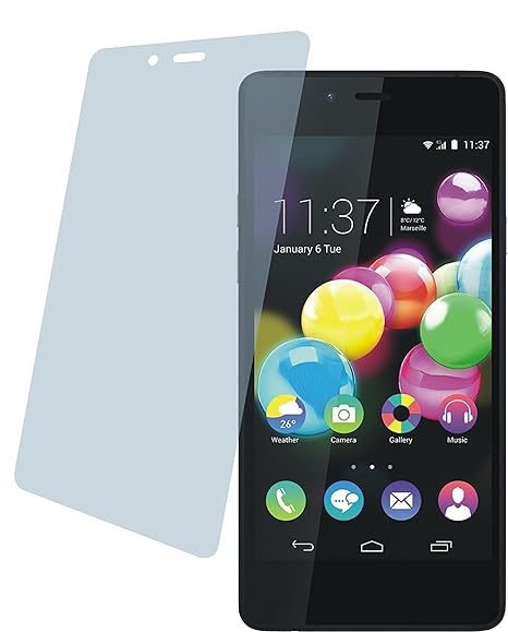Wiko HIGHWAY PURE (4 Stück) PREMIUM Displayschutzfolie Bildschirmschutzfolie ANTIREFLEX Schutzhülle Displayschutz Displayfoli
