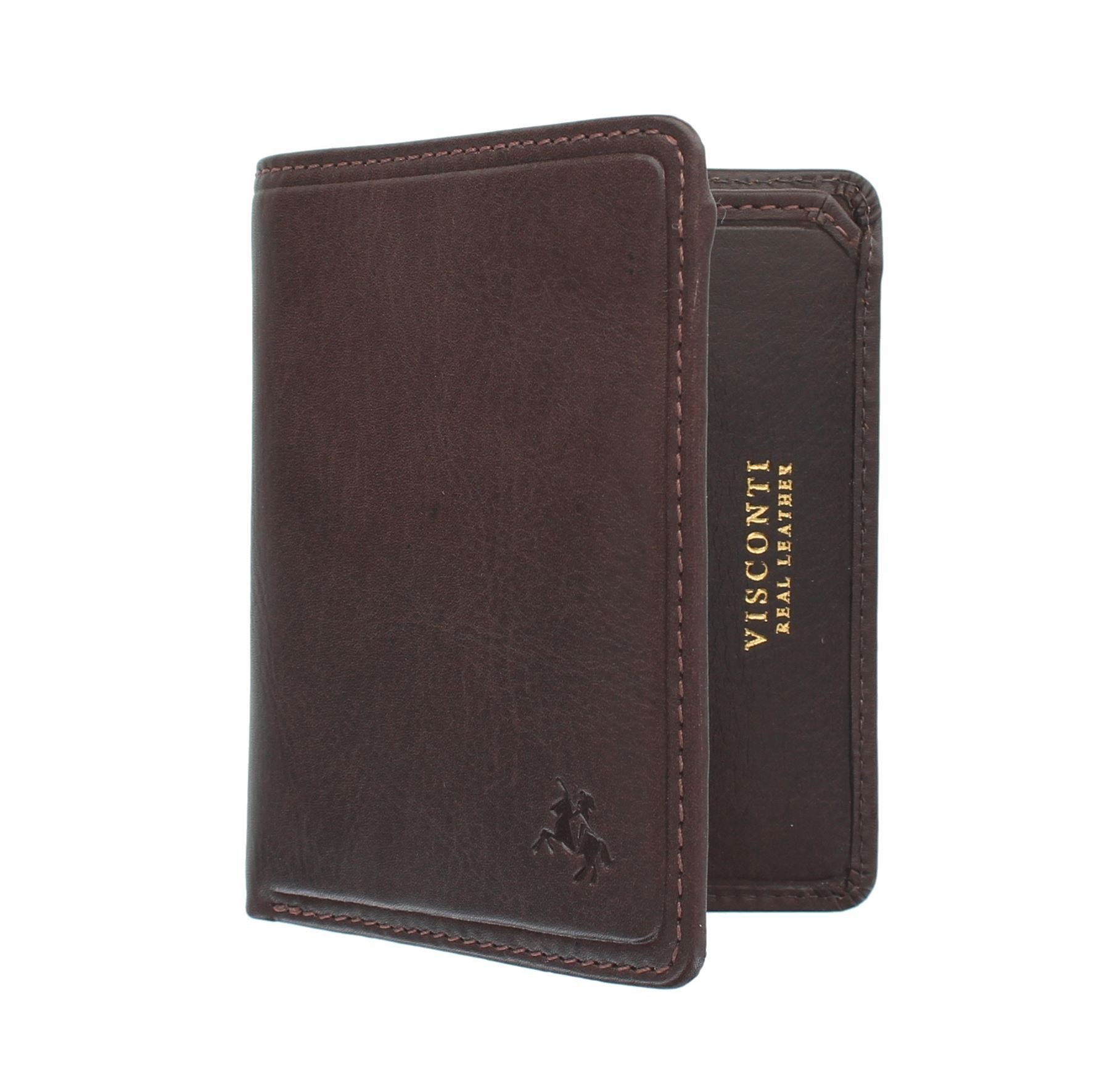 VISCONTI Tuscany Collection Xavi Leather Wallet with RFID Protection TSC39 Brown